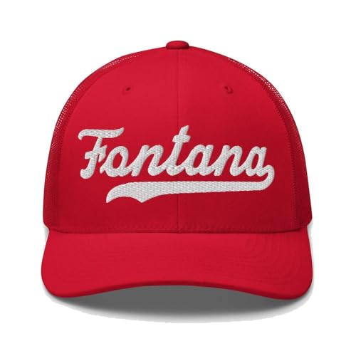 Gorra Trucker Fontana Bordada Estilo Vintage