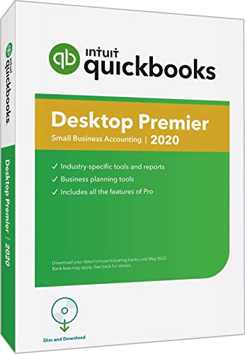 [Old Version] QuickBooks Desktop Premier 2020 Accounting Software for Small Business with Amazon Exclusive Shortcut Guide [PC Disc]