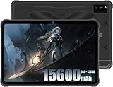 HOTWAV R6 Pro Rugged Tablet 10.1 Inch 15600mAh Battery Tablet, 8GB + 128GB (1TB Expandable) Octa-Core, 16MP+16MP Camera Outdoor Tablet Android 12 IP68 Waterproof Dual SIM 4G LTE/5G WiFi/GPS/OTG