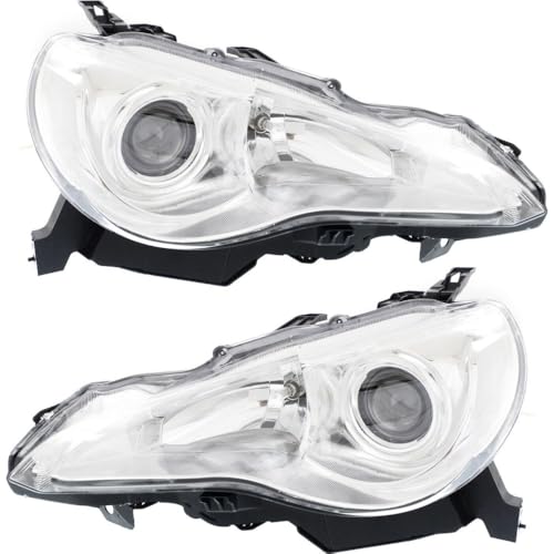 ZZFelixH Headlight for Scion for FR-S 2013-2016 2pcs Left and Right Clear Lens w/Bulbs SU00305139