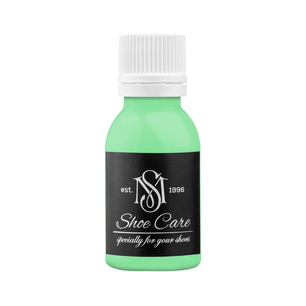 Uniwersalna farba do skóry - NCS S 0550-G10Y Jasna Jadeitowa Zieleń - Mocno kryjąca farba do renowacji obuwia, toreb i sneakersów marki MAVI STEP - 100 ml / 3.40 fl oz