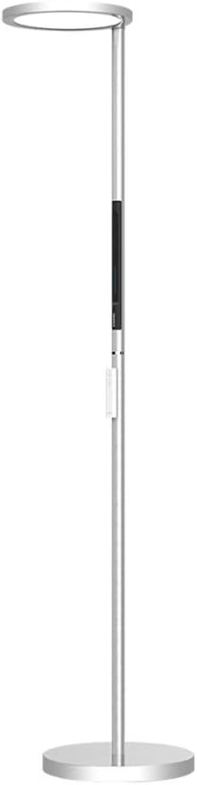 YYDS Standing Lamp Up and Down Dual Light Sources Floor Lamp Touch Control Reading Standing Lamp, With Remote Control Dimmer Floor Lamps Floor Lamp (Color : White)