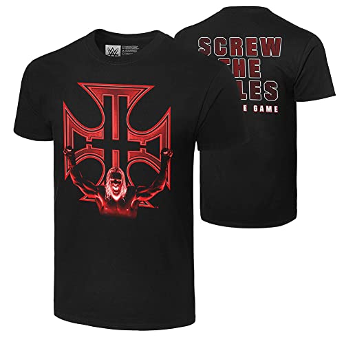 WWE Authentic Wear Triple H Screw The Rules Retro T-Shirt Black Large