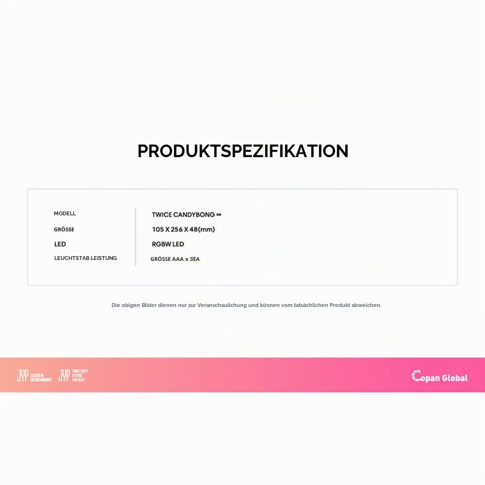 Zweimal – Candybong – offizieller Leuchtstab