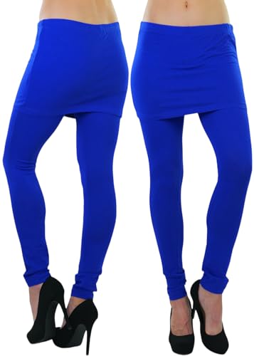 ToBeInStyle Women's Skirted Yoga Pants Flared Leggings w/Attached Shirred Skirt