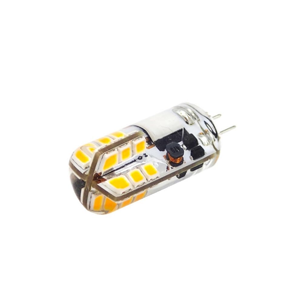AGIPS FARMACEUTICI AGIP luci a Bassa Tensione 20 pz/Lotto G4 LED Luci 2835SMD 24LED 2W AC/DC12V Senza Sfarfallio Lampada Alogena di Ricambio Lampadine per la casa (Dimensione : Warm White)