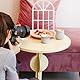 Angoily Fotohintergrund Produktfotografie Requisiten Licht und Schatten Bretter 41X30cm Geeignet für Lebensmittel Schmuck Kosmetik Handwerk und andere kleine Produkte Fotografie