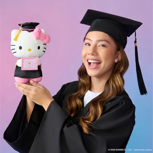 Jazwares Hello Kitty and Friends, 8-Inch Graduation Hello Kitty Plush - Officially Licensed Sanrio Product from Ages 6+ — view 4