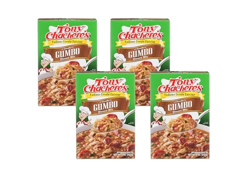 Tony Chachere Rice Dinner Mix, Gumbo, 4 Count