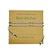 Produktbild 2 Stück Morsecode Armbänder Verstellbare Kupferperlen Anhänger Freundschaft Schmuck Armband Set mit Karte, Best B*tches