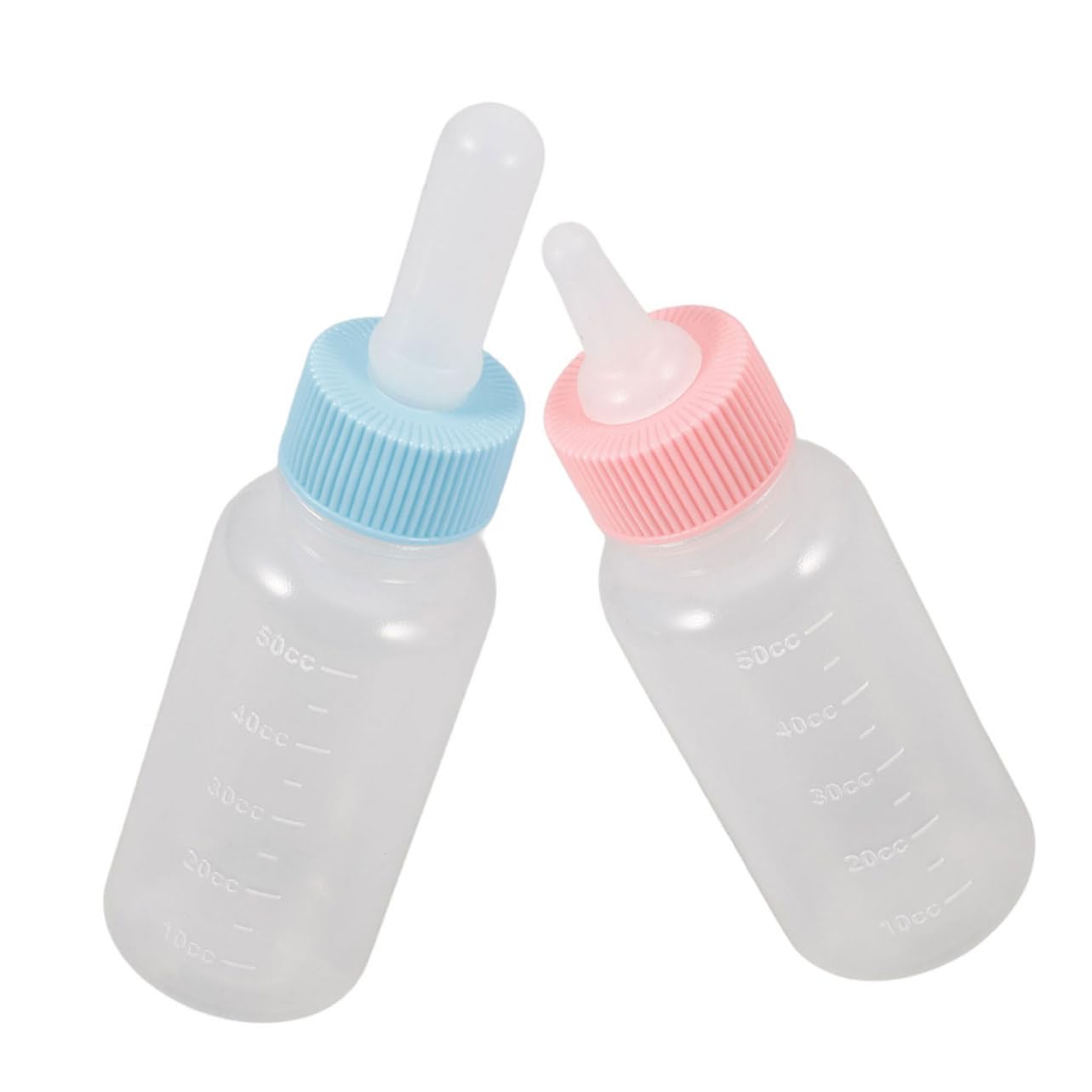 FONDOTIN 2 Pack Pet Feeder Bottle Dog Puppy Kitten Goat Feeder Bottle Small Animal