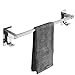 MONSTE Toallero De Pared Toallero Autoadhesivo De Baño Toallero Simple/Doble De Acero Inoxidable con Gancho De Pared para Cocinas (Color : Single Towel Rail, Size : 50cm)