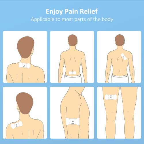 Comfytemp Official TENS Unit Replacement Pads, 4 Pack Wireless TENS Pads, 5.1" x 2.4" Reusable Self Adhesive Electrodes with Premium Quality, Non-Irritating Design for Muscle Stimulator Electrotherapy - Image 6