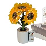 Glitzernde Lampe, Blumenleuchte, dimmbar, Tischlampe, wiederaufladbar, für Haus, Küche, Schlafzimmer, Nachttisch, Wohnung, Balkon und Restaurant