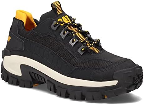 CAT Footwear Men's Invader Steel Toe Work Shoe, Black/Full Moon, 9.5
