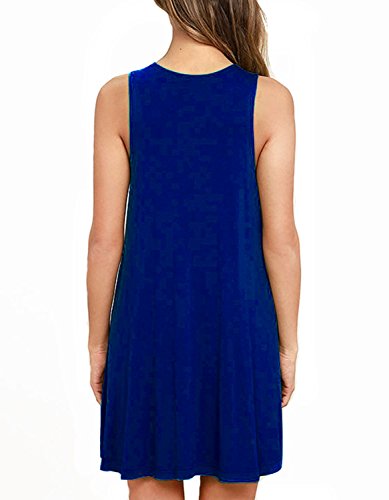 Image of AUSELILY Women's Summer Dress Sleeveless Floral Mini Dresses with Pockets Bohemian Dress 2025 New