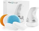 Vibro Sculpt 1.0 Body Sculpting Machine – Handheld Lymphatic Drainage Massager - Skin Tightening Device with 5 Pro Pads for Belly, Arms, Legs & Glutes