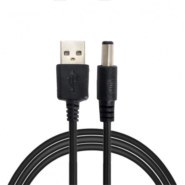 chenyang USB 2.0 A Type Male to 5.5x2.1mm DC Power Plug Barrel Connector DC 5V Cable 100cm