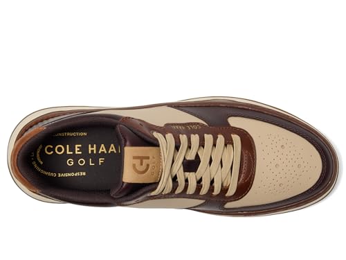 Cole Haan Cole Haan Men's Grandpro Crossover Golf Sneakers, Oat/Madeira/Ivory Wp, 9.5-M US