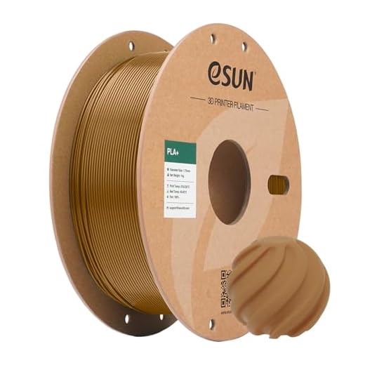 eSUN PLA+ Filament 1.75mm, 3D Printer Filament PLA Plus, Dimensional Accuracy +/- 0.03mm, 1KG Spool (2.2 LBS) 3D Printing Filament for 3D Printers, Light Brown