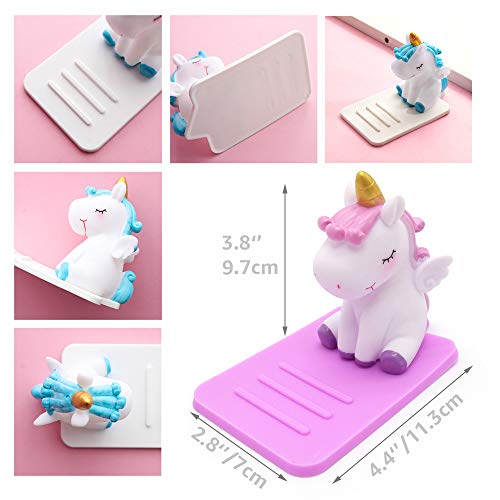 M Mugit KZ-02 Unicorn Phone Holder - 3 Pack Adjustable Stand - Lovely Animal Desktop Cell Phone Stand, Creative Cartoon Multi-Function Desk Phone Stand thumb #1