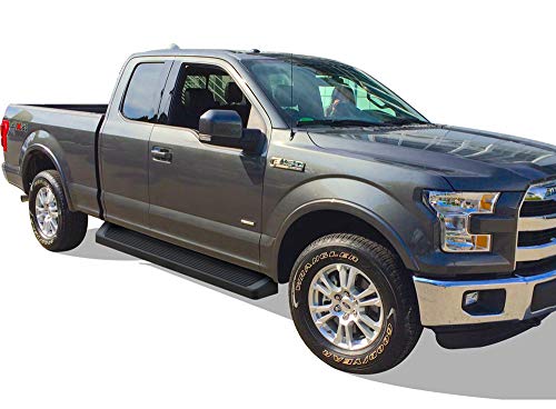 Estribos negros APS de 6in para Ford F150 y F250 miniatura 6