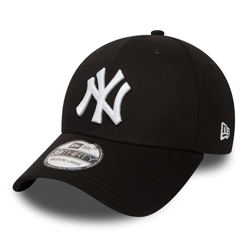 New Era 39thirty New York Yankees   Gorra para hombre, color negro (black/white), talla S/M