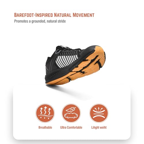 Image of Impakto Barefoot Shoes for Men | Lightweight & Superior Grip | Running & Training Shoes with Wide Toe | Non-Marking Sole for Court Games | Anti-Slip Grip, Everyday Wear for Gym | Jogging & Yoga Shoes