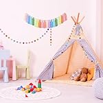 2pcs Boho Tassel Garland,Pom Pom Tassel,6.5 Feet Long 20 Balls Ball Garland,Colorful Wall Hanging Party Decorative Banner Pastel,Home Decoration Wedding Birthday Baby Shower - Image 5