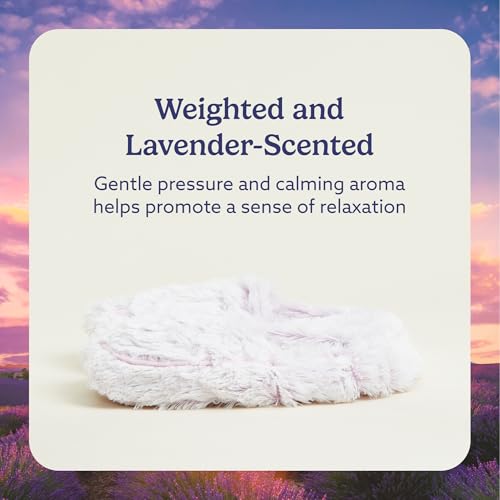 Image of warmies Microwaveable House Slippers for Women - Plush, Soft & Fuzzy Indoor Slippers with Backs & Non-Slip Memory Foam Soles - Cozy Warm Ladies Slipper