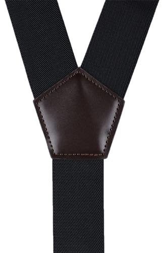 Image of Suspenders for Men with Snap Hooks Adjustable 1.4 inch Wide