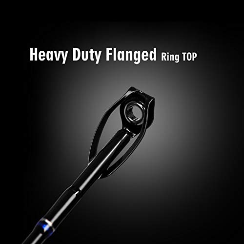 Fiblink 1-Piece/ 2-Piece Saltwater Offshore Trolling Rod Big Game Rod Conventional Boat Fishing Pole thumb #3