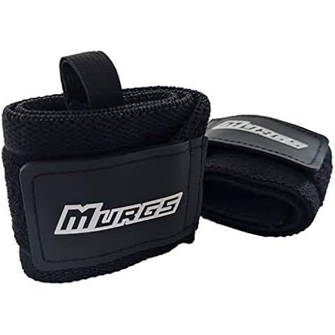 Murgs Wrist Wraps (Pair) - Lifting Wrist Wrap Supports for Weightlifting, Powerlifting and Crossfit - 16'' With Thumb Loop for Men and Women Unisex Cover
