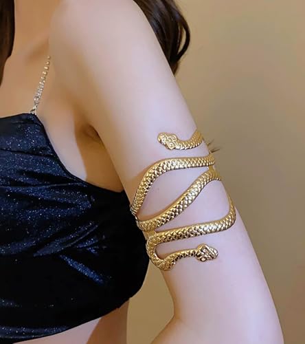 YANCHUN Gold Snake Cuff Bracelet for Women Snake Bracelet Upper Arm Medusa Costume Accessories Arm Cuff Jewelry for Women2