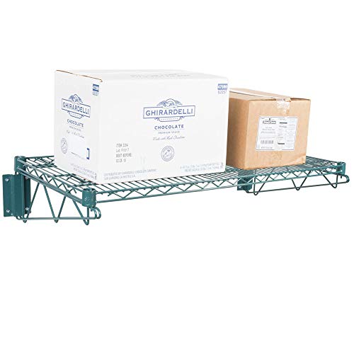 Commercial Epoxy Green Wire Shelving Wall Shelf 18 x 36 - NSF