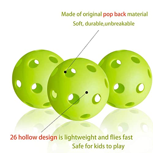 Anteer 12 Pack Plastic Baseball Practice Baseballs For Hitting, Indoor Outdoor Lightweight Balls Baseball Batting Training(Green) #TOP2