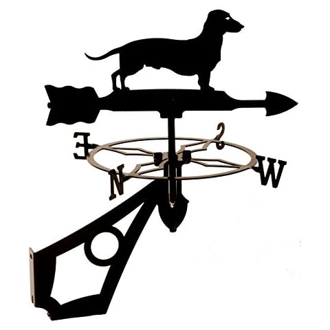 Dragon Laser Dachshund Weathervane with Anti-Rust Coating Cover