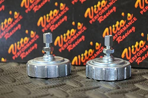 x Vito's TORS Removal CAPS Carburetor carb Tops + Adjusters Compatible with Yamaha Banshee 2