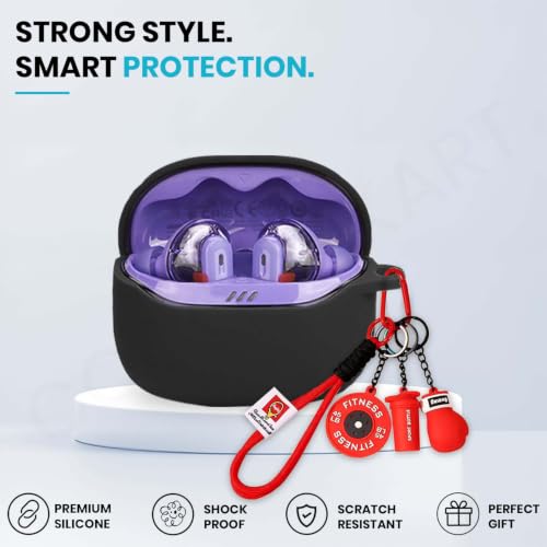 Image of Silicone Case Cover for JBLL Tune Beam 2 (Boxing Lanyard (Red))