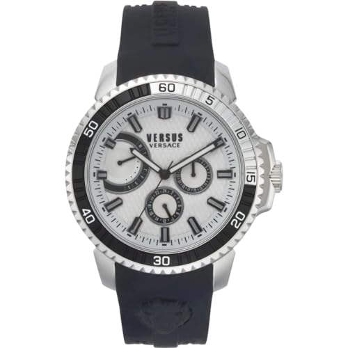 versus Orologio Versus Versace Aberdeen 45 mm Multifunzione, Uomo, Argento
