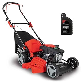Scheppach MP150-46 Benzin Rasenmäher - 46cm Schnittbreite | 3,5 PS | 7-fache Schnitthöhenverstellung | 55 Liter Fangkorb | Seitenauswurf | Mulchfunktion | Reinigungsfunktion | mit Motoröl