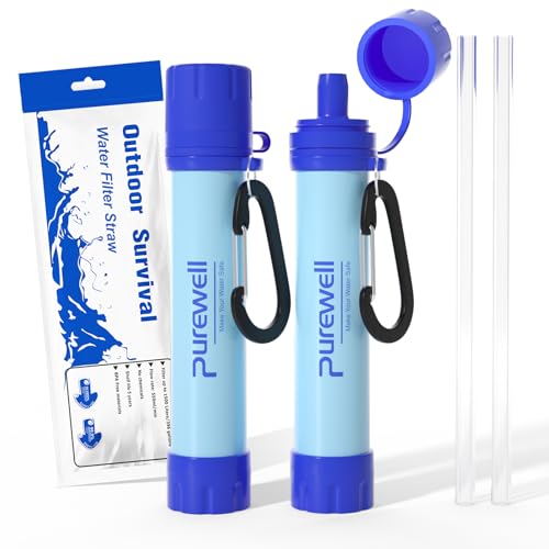 Purewell Outdoor-Wasserfilter – 0,01 μm Ultrafeinfilter entfernt 99,99{5a32e3de888e92f7eec30f464b355b86bd83277fe4185fc8cdf3534816a3077d} Bakterien & Schwermetalle | 1500 Litern Filterkapazität | Tragbarer Trinkwasserfilter mit Karabiner für Survival & Outdoor Purewell Outdoor-Wasserfilter – 0,01 μm Ultrafeinfilter entfernt 99,99{5a32e3de888e92f7eec30f464b355b86bd83277fe4185fc8cdf3534816a3077d} Bakterien & Schwermetalle | 1500 Litern Filterkapazität | Tragbarer Trinkwasserfilter mit Karabiner für Survival & Outdoor