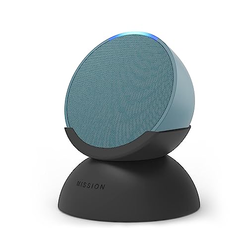 Amazon Echo Pop | Full sound compact Wi-Fi and Bluetooth smart speaker with Alexa | Midnight Teal + Made for Amazon Battery Base for Echo Pop, Charcoal