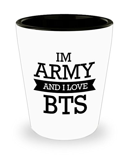 Best Shot Glass Coffee Mug-Army Gifts Ideas for Men and Women. I’m army and I love BTS.