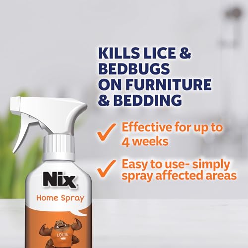 Image of Nix Lice Treatment Hair and Home Kit, Ultra Hair Solution (3.4 Fl Oz), Home Defense Bedbug and Lice Killing Spray (5 Fl Oz)