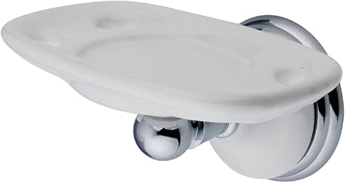 Kingston Brass BA1116C - Soporte para cepillo de dientes y vaso victoriano, cromo pulido, longitud de 5-14 pulgadas, espacio libre de pared de 2-58