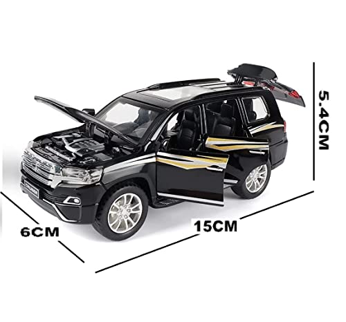 Image of Alloy Car Model Diecasts Metal Toy with Sound /Light /Pull-Back Off-Road Vehicles Car Model Collection Kids Toys Gift Multicolor Pack of 1 (1:32 Land CRUSIER)