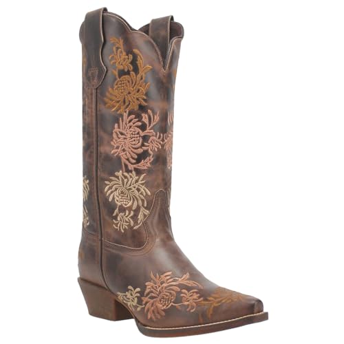 Laredo Tobacco Sylvan Snip Toe 12 inch Women's Western Boots 542712
