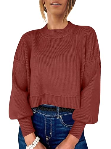 ANRABESS Womens Cropped Sweaters Oversized...