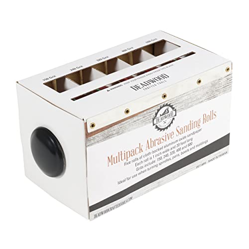 Dct Abrasive Paper 5Pc Sand Paper Variety Pack With Dispenser – 150, 240, 320, 400, 600 Grit Aluminum Oxide Sandpaper #TOP6